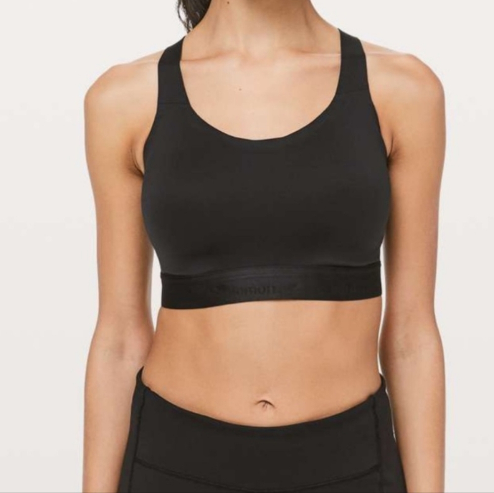 Lululemon Fine Form Sports‎ Bra  Black Padded Convertible Racerback 38D